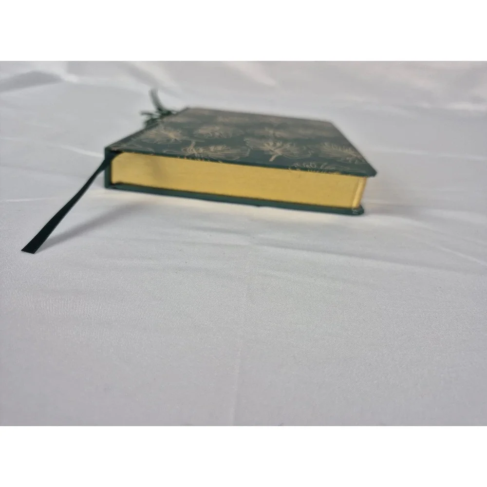 James Burke Green Gold Monstera Leaf Journal Write It Down Tassel‎ Hardcover